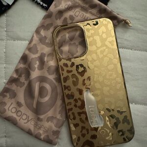 Gold Leopard iPhone 12 Pro Max Loopy Case